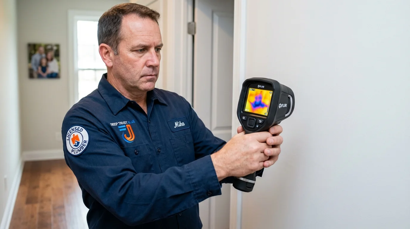 Thermal imaging leak detection by Johns Plumbing LLC in Bluffton